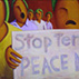 people protesting for peace.